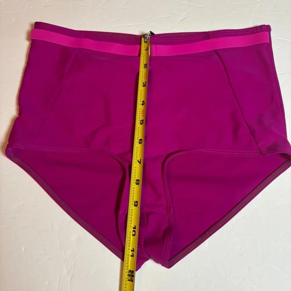 Summersalt Magenta Pink Bikini Bottoms Size 4 High Rise Swim Bottom